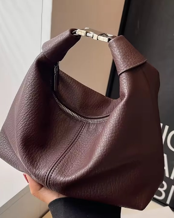 Half-moon handbag