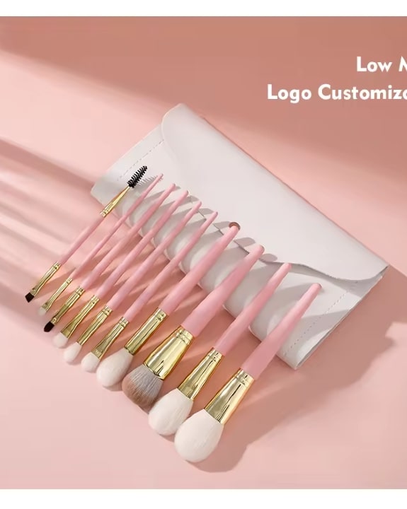  make-up brush set with cosmetics case