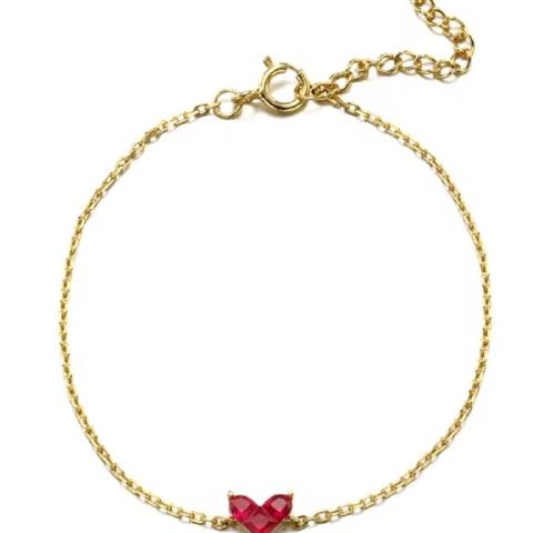 Red series gold-plated gemstone bracelet 