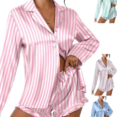 long-sleeved nightwear sets 